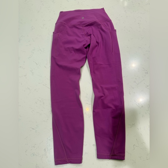 Lululemon Align High-Rise 25” with Pockets Vivid Plum Double-Lined Leggings - Picture 7 of 14